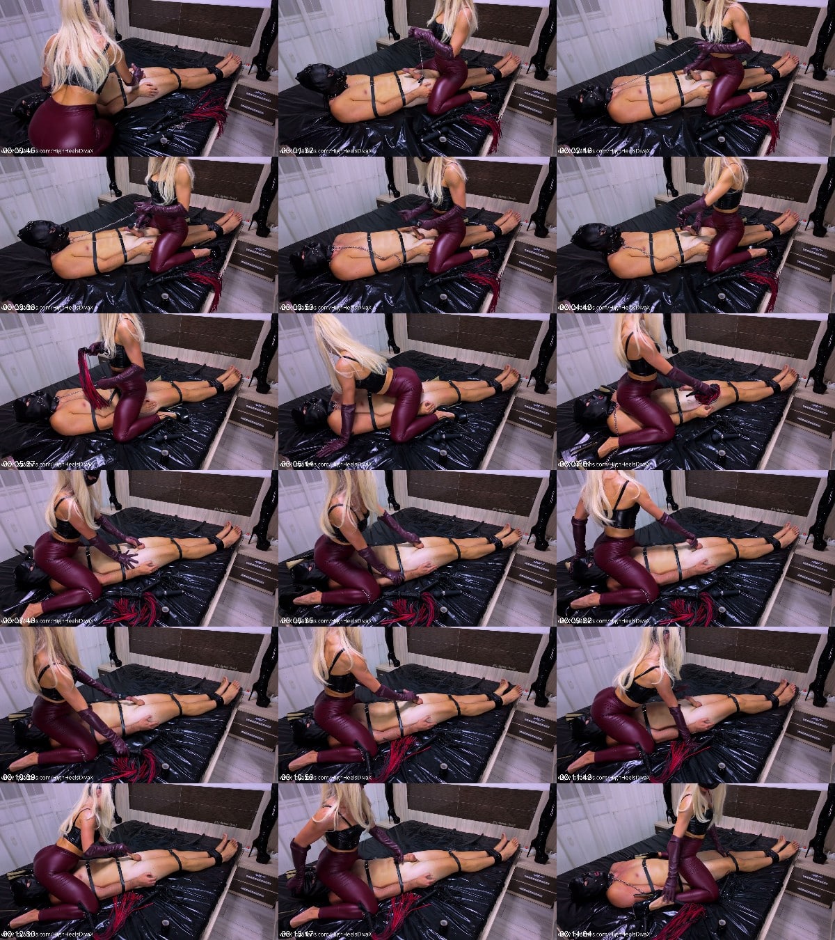 Goddess Maisha - Leather Domination - Bound Gagged And Denied - Intense Edging and Worship 6