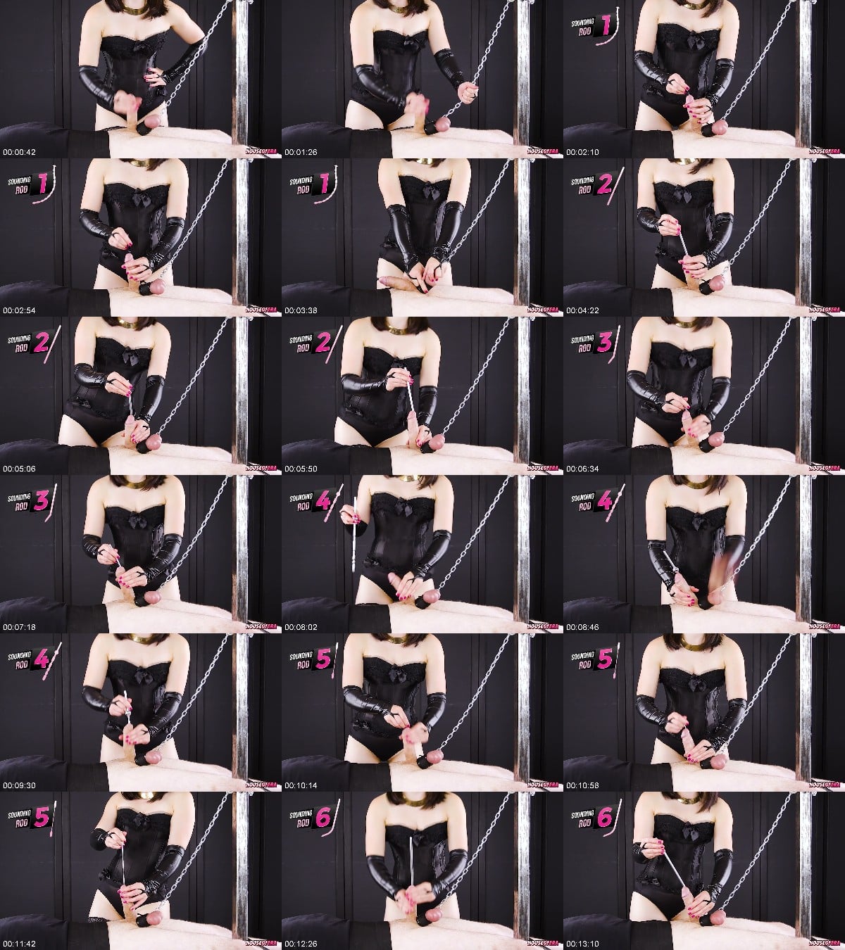 House of Era - 6 Urethral Sounding Rods Insertion Femdom Handjob 6