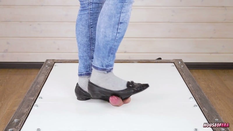 House of Era - POV Cruel cock balls trampling and stomping ballet flats CBT 3