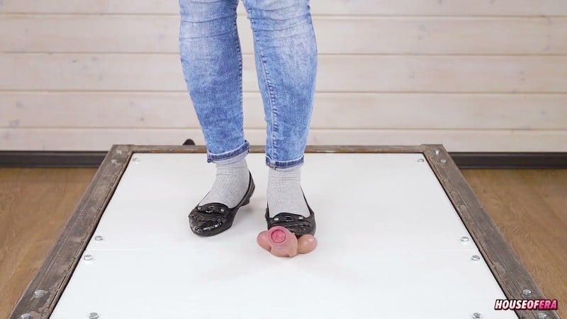 House of Era - POV Cruel cock balls trampling and stomping ballet flats CBT 5
