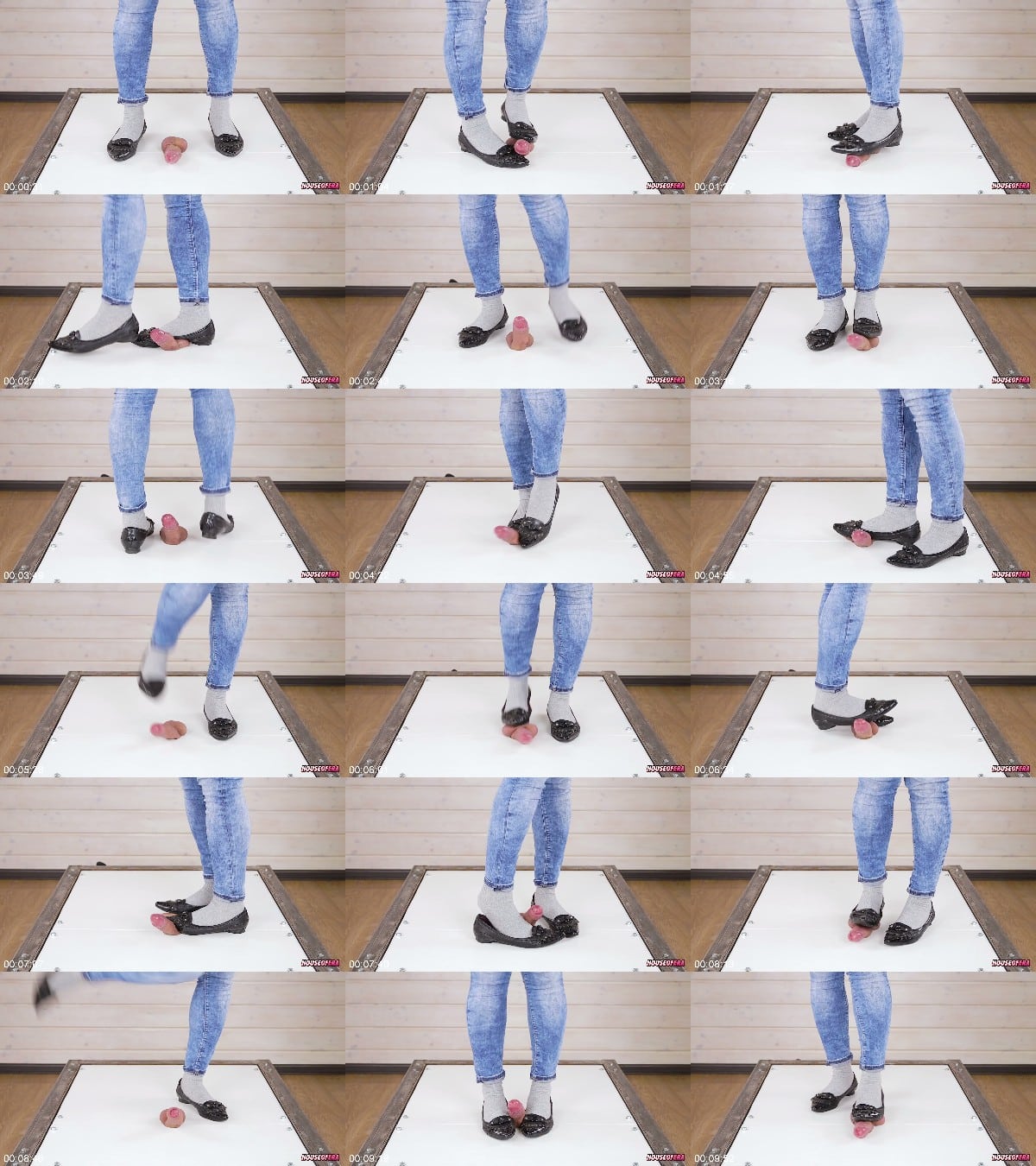 House of Era - POV Cruel cock balls trampling and stomping ballet flats CBT 6