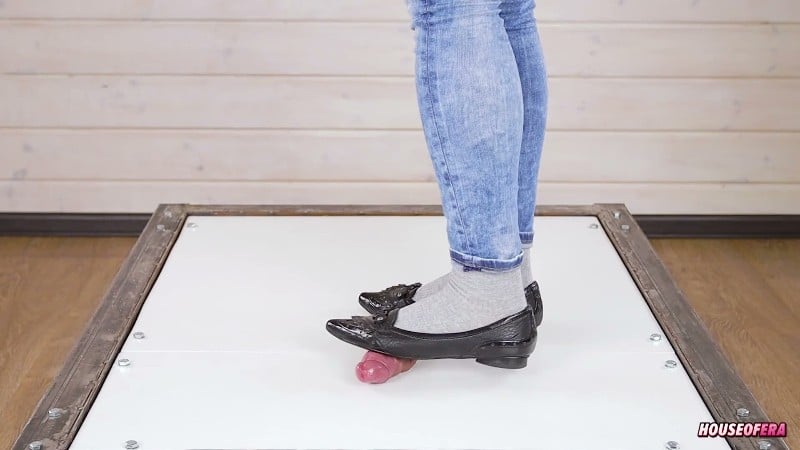 House of Era - POV Cruel cock balls trampling and stomping ballet flats CBT 8