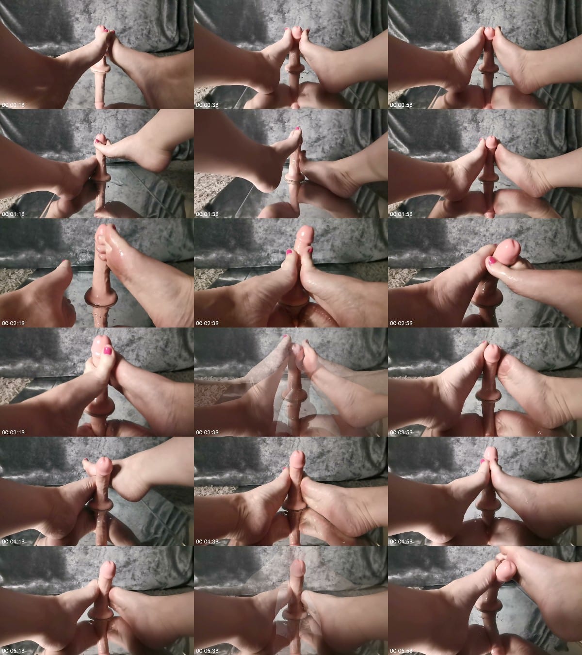 Lexi Snow - Dildo Footjob with oil 6