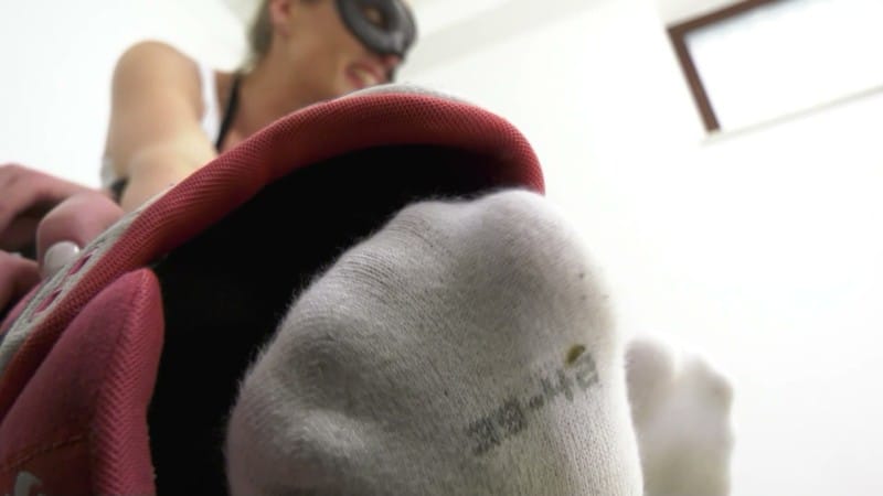 Madame Marissa - Slave Girl Suffers Under Stinky Sneakers - Socks and Feet 12