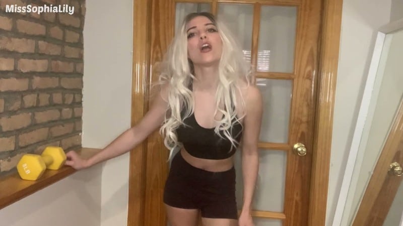 Miss Sophia Lily - Get to the Gym and Jerk it Loser JOI 2