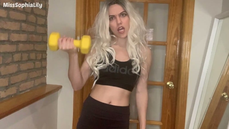 Miss Sophia Lily - Get to the Gym and Jerk it Loser JOI 3