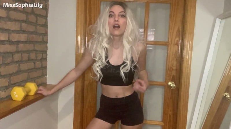 Miss Sophia Lily - Get to the Gym and Jerk it Loser JOI 4