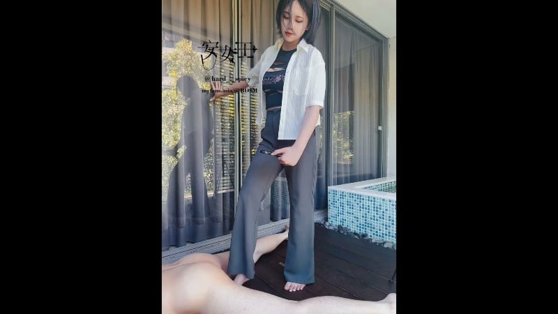 Mistress Ann - After He Kneels And Cant Get Up I Stomp On His Balls 3