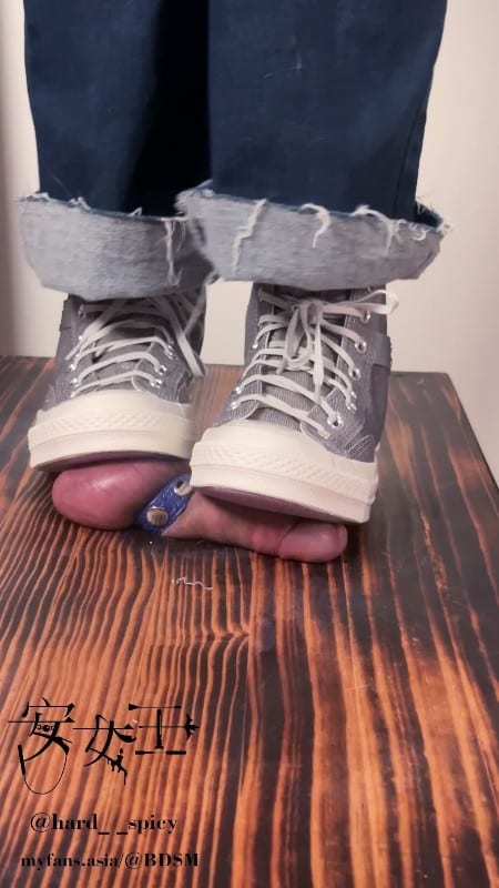 Mistress Ann - Squatting Down On Your Balls With Converse 3