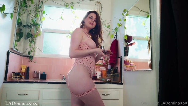 Mistress Avalon - LADominaXoX - Getting Ready for My Date - Caged Cucked 1