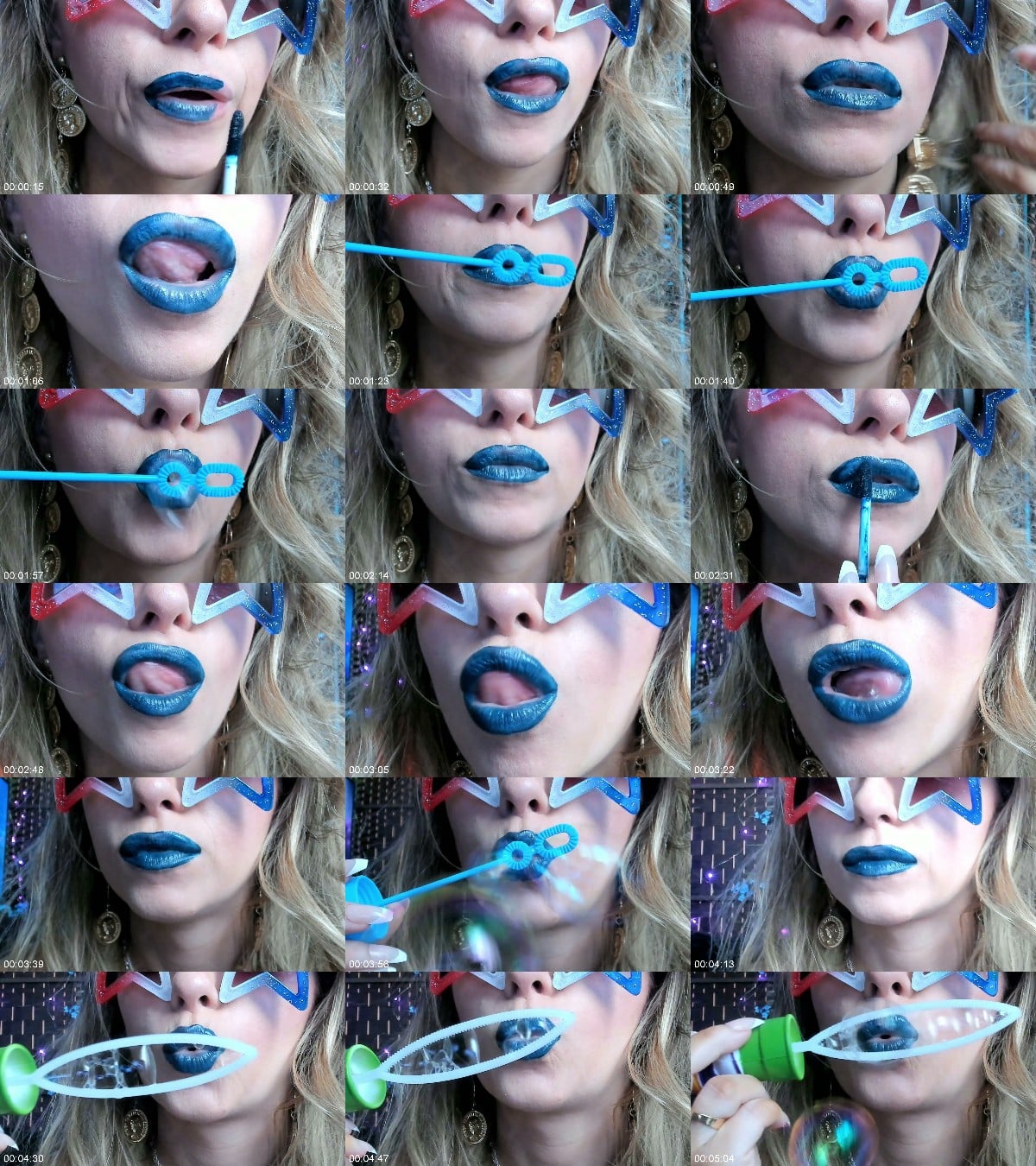Petite Mercy - Blue Lipstick Blowing Bubbles 6