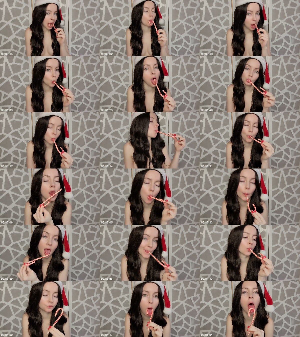 TheTinyFeetTreat - ASMR - Candy Cane Sucking 6