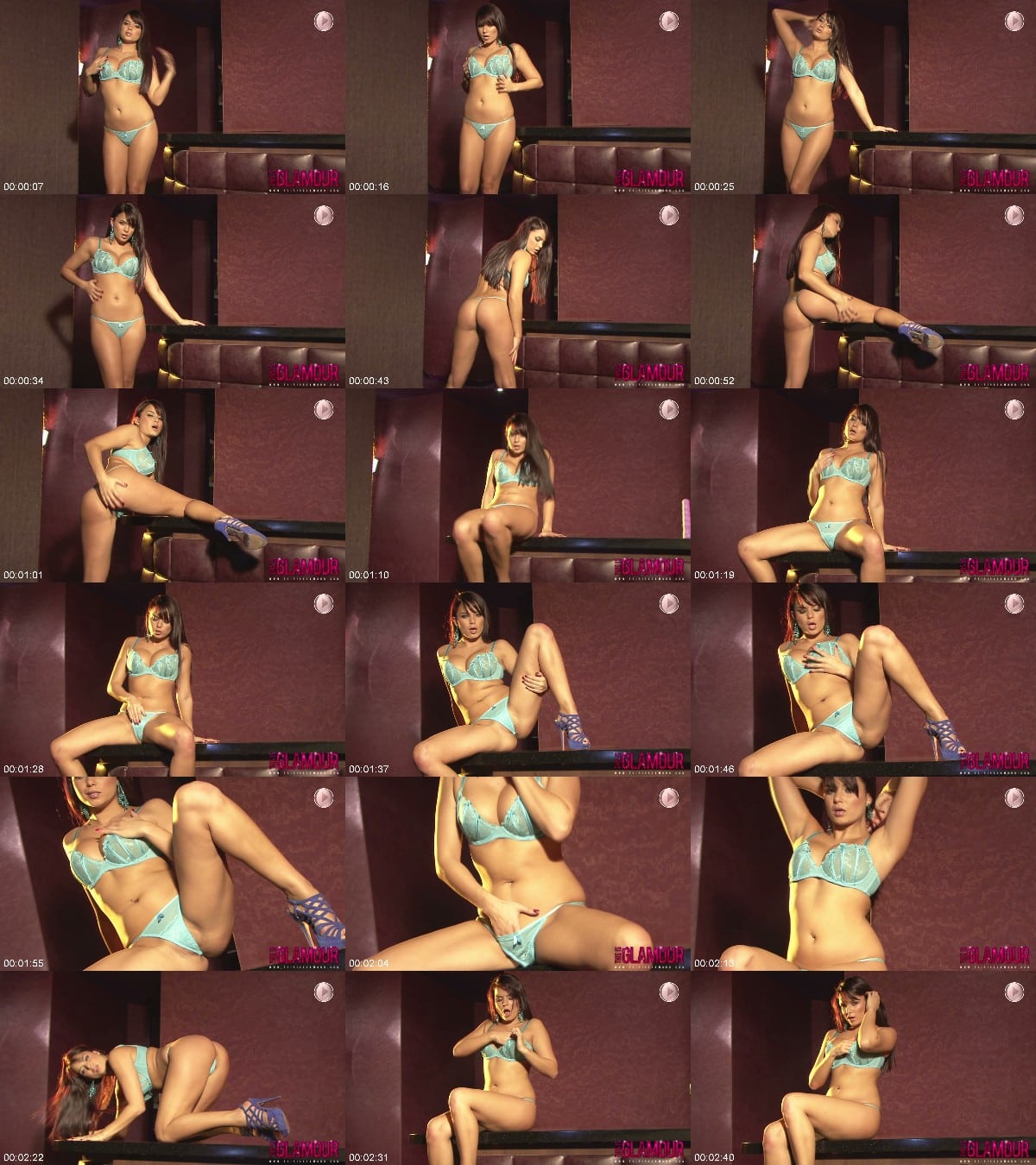 ThisIsGlamour 14 12 16 Sasha Cane Strips From Her Sexy Light Blue Lingerie FullHD 6