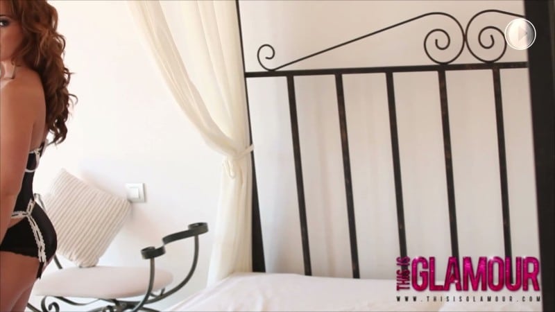 ThisIsGlamour 15 04 10 Geena Mullins Black Corset On The Bed FullHD 3