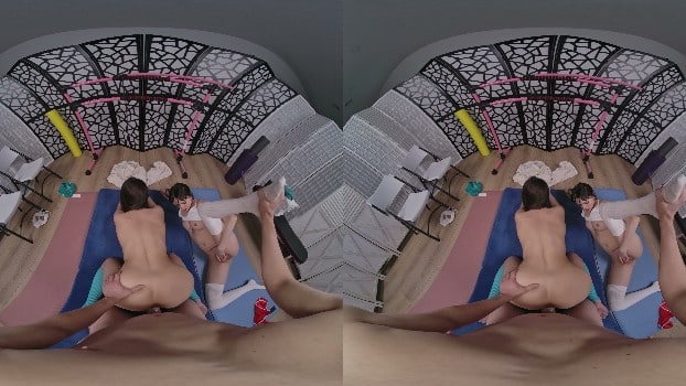 [RealJamVR.Com] Lana Smalls, Serena Hill - Threesome Yoga Session [02.01.2026] (8192x4096p / 8k) 4