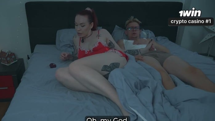 Step Mom Tests Step Son's Secret Gift On Shared Hotel Bed New Year's Eve 3