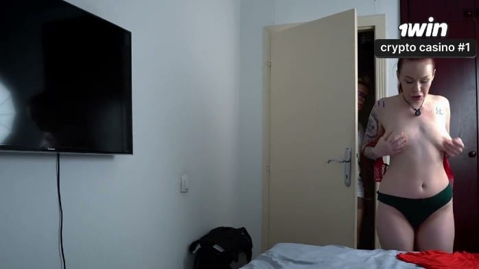 Step Mom Tests Step Son's Secret Gift On Shared Hotel Bed New Year's Eve 5