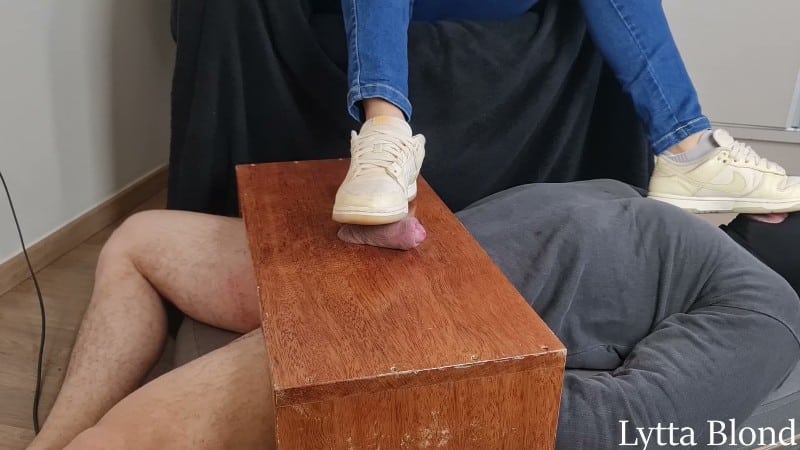 7G 7 Goddesses Feet Fjobs Ballb - Lytta Blond Hard Ballbusting And Cuckold Cum Lick 5