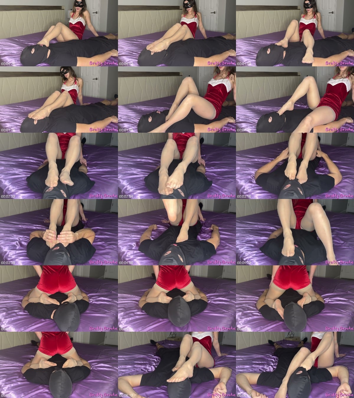 Bratty Brooke - Mistress Claus Pantyhose Foot Worship Domination 6