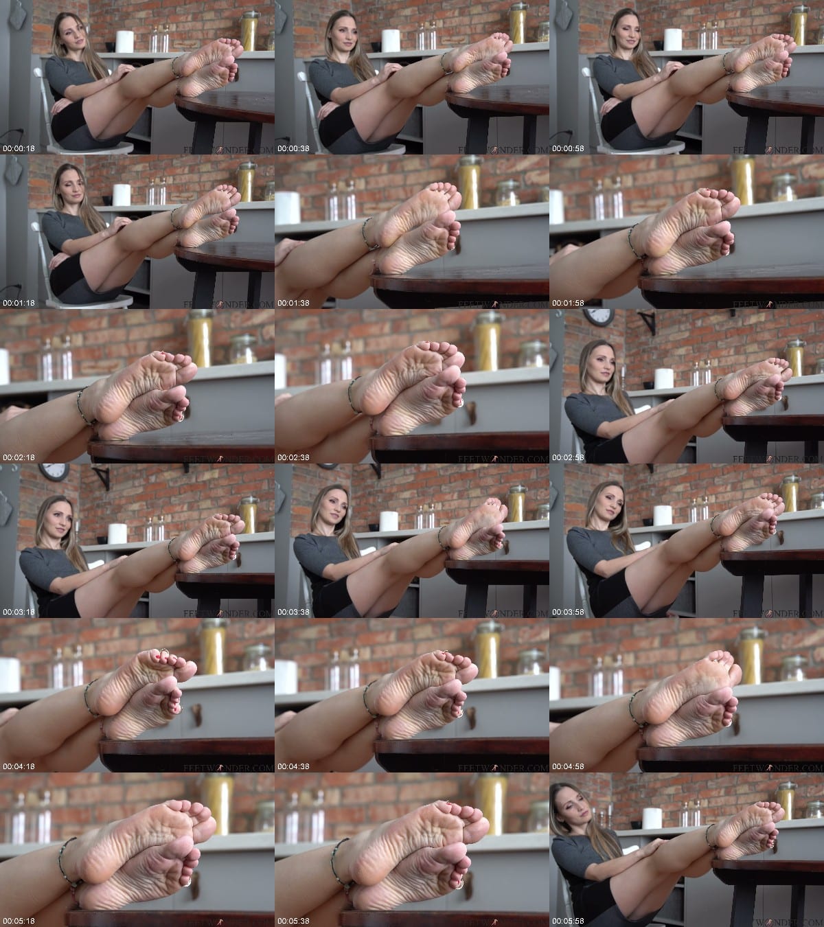 Feetwonder - Very Wrinkled Mature Soles And Feet Fetish Video 6