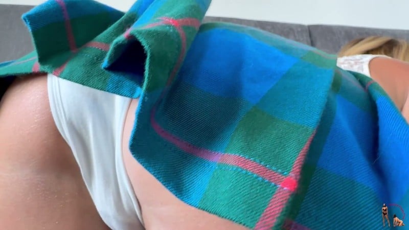 Femdom Puppy Play - Kody Evans Farts on Her Doggy Boy At The Coffee Shop 3