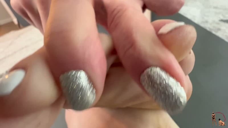 Femdom Puppy Play - Lana Blade Makes Her Slave Sniff Her Sweaty Body 3