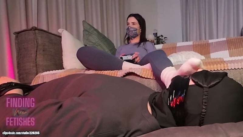 Finding New Fetishes - Stinky Sock Gaming Footrest 3