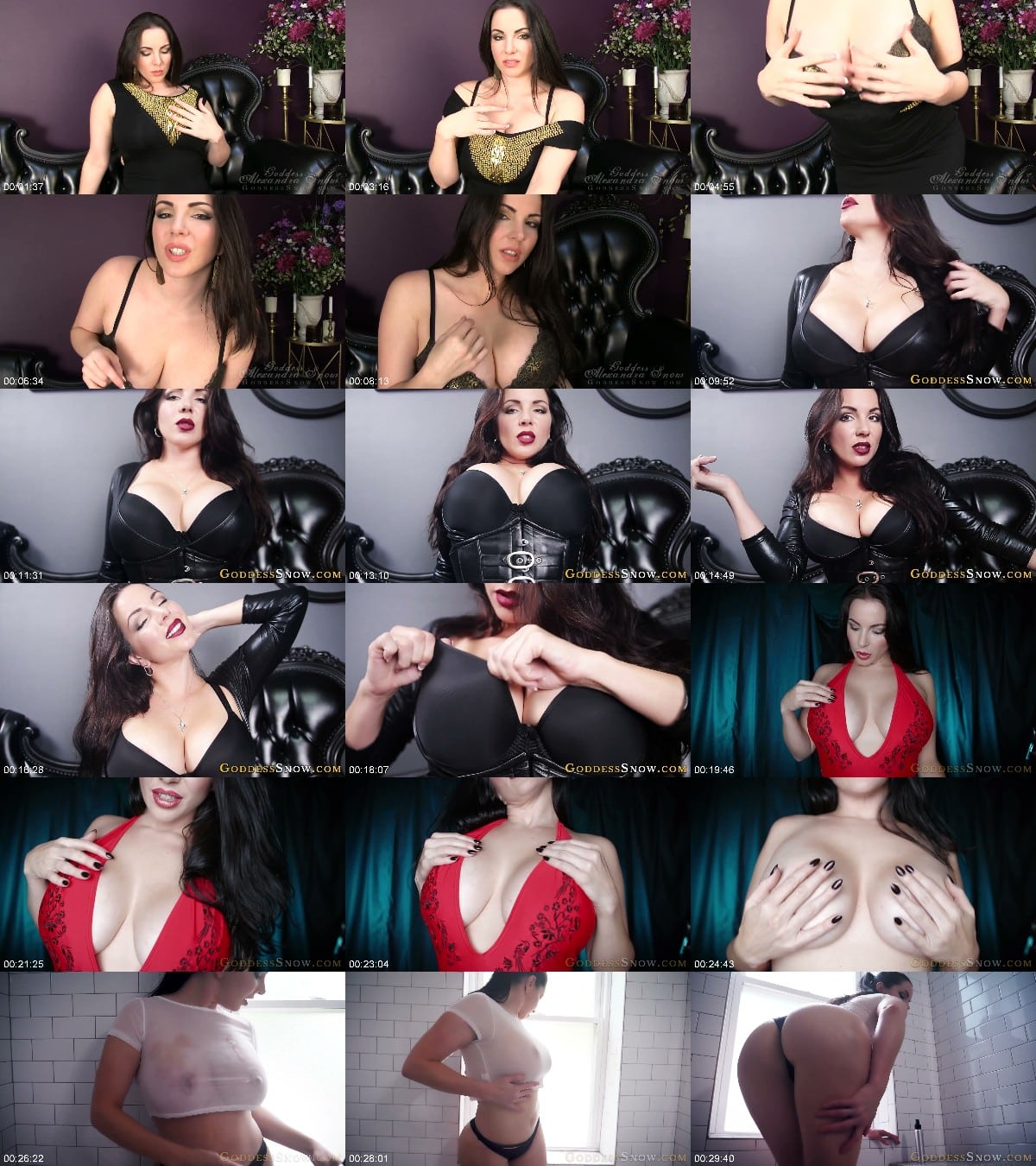 Goddess Alexandra Snow - Tit Worship Bundle 6