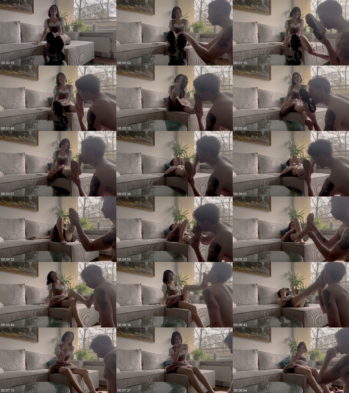 Jolie Berrie - Starkbierfest Foot Sniffing - Sweaty Pantyhose Stench 6