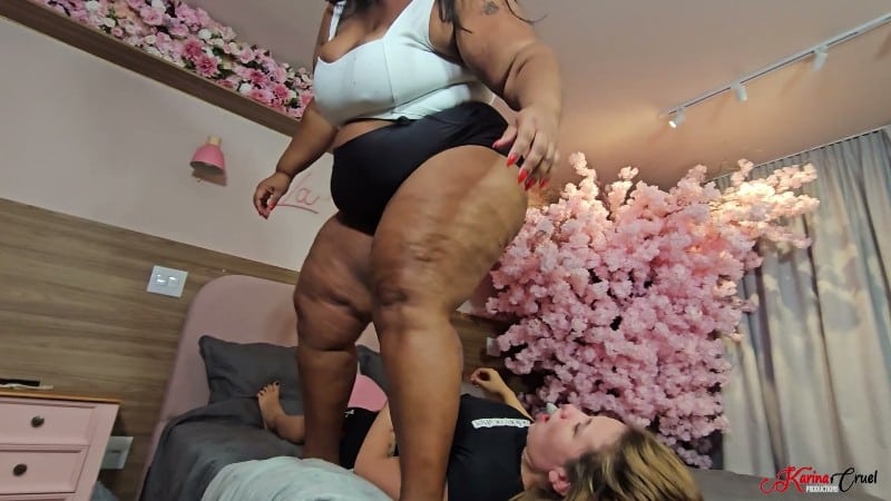 KARINA CRUEL - Feel BBW Isadora Ass On Your Weak Body 2