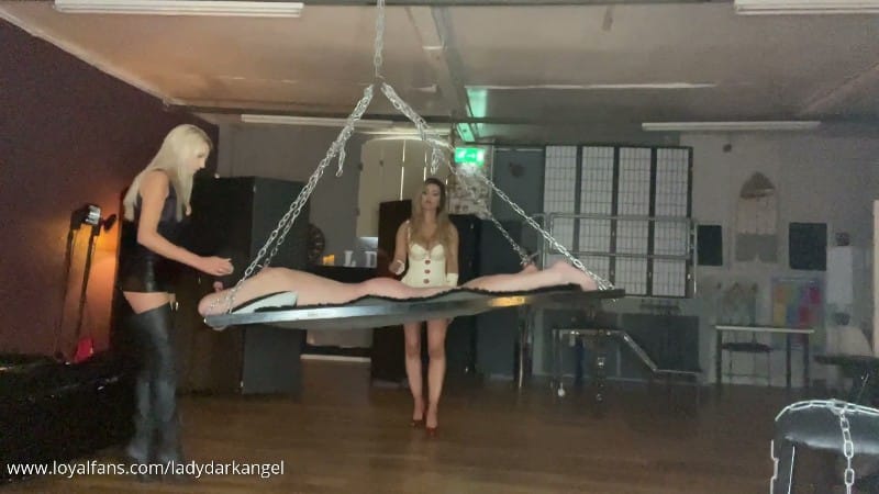 LADYDARKANGEL - Caning Practice With My New Friend Apprentice Elle 2