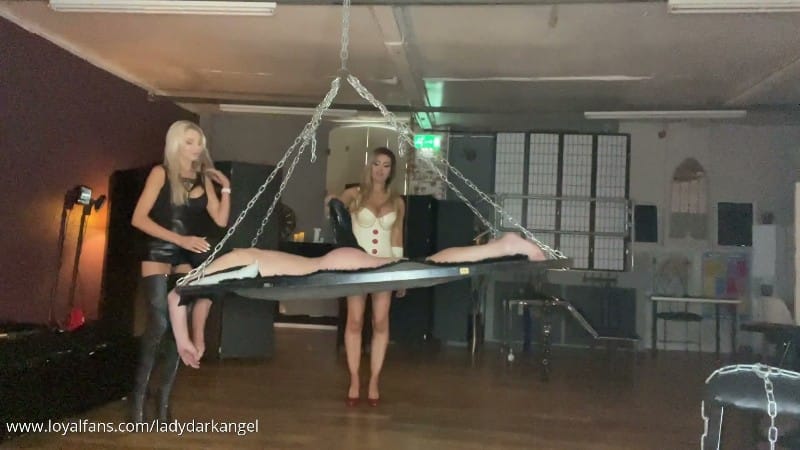 LADYDARKANGEL - Caning Practice With My New Friend Apprentice Elle 3