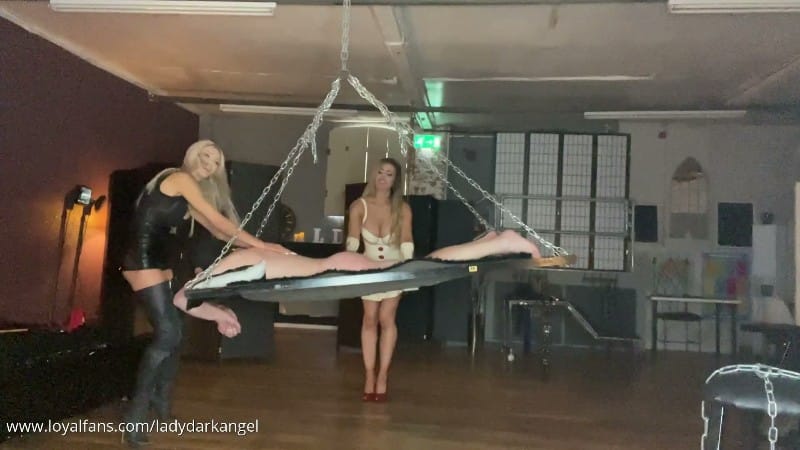 LADYDARKANGEL - Caning Practice With My New Friend Apprentice Elle 5