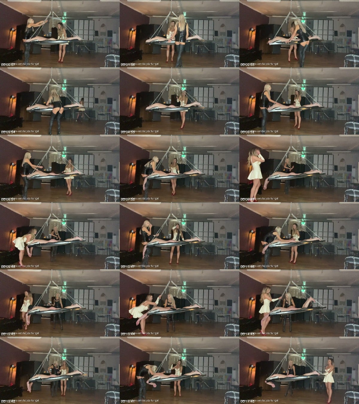 LADYDARKANGEL - Caning Practice With My New Friend Apprentice Elle 6