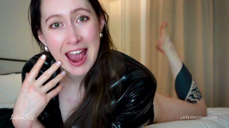 LATEXnCHILL - Clean Up Cuck [Femdom POV Latex 5