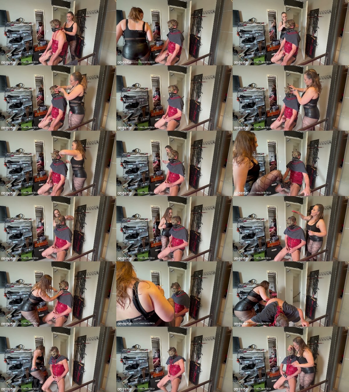 MISTRESS TIRZA NL - Submissive slave training hair cutting jerking off 6