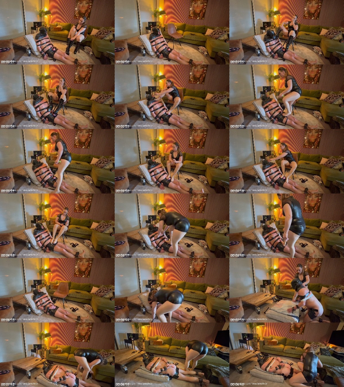 MISTRESS TIRZA NL Slave training used as human ashtray nipple play trampling bondage female domination 6