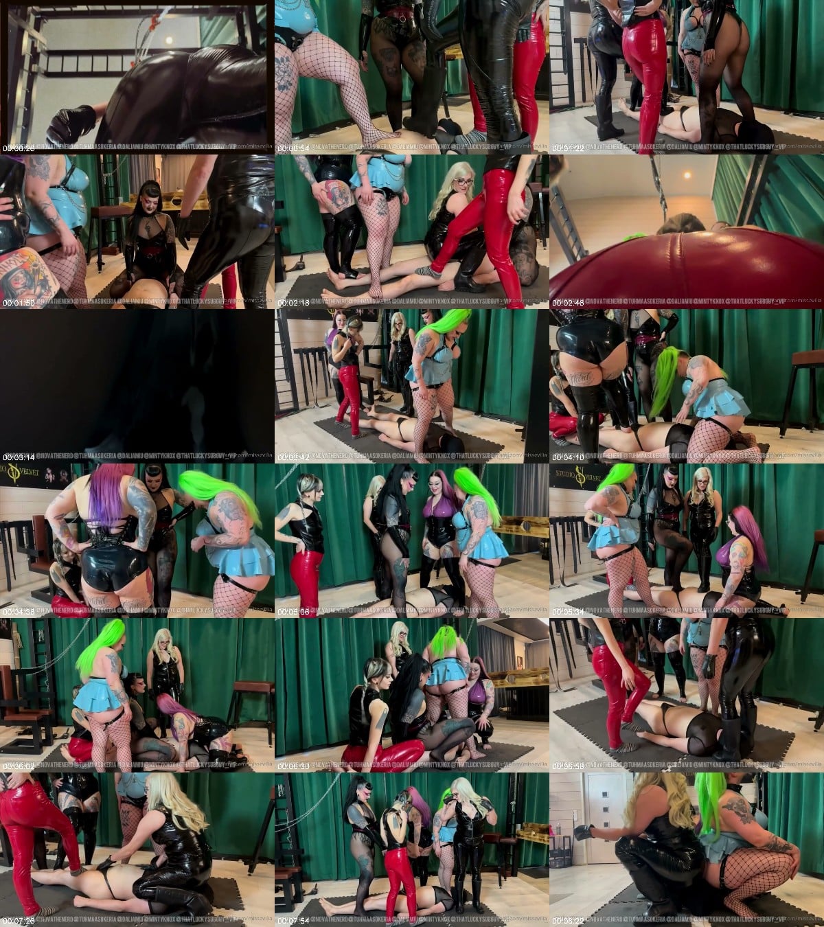 Miss Evilia Group Trampling and Facesitting Helpless Loser Torment 6