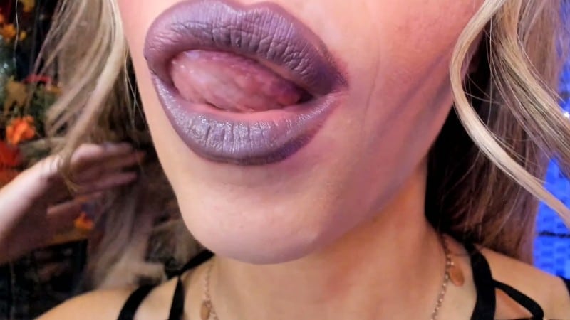 Petite Mercy - Manic Mauve Lipstick Lip Licking 5