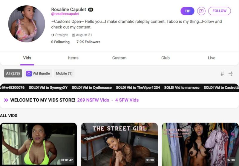 Rosaline Capulet Leaks Manyvids Siterip tezfiles [259 VIDEO / 283 GB] 1
