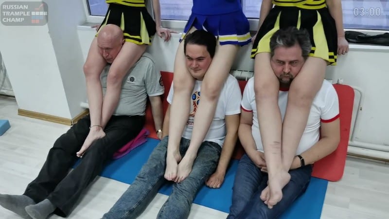 Russian Trample Championship - Moscow Multitrampling Contest 39 Full Sweet Pain Under Cheerleaders Feet 4