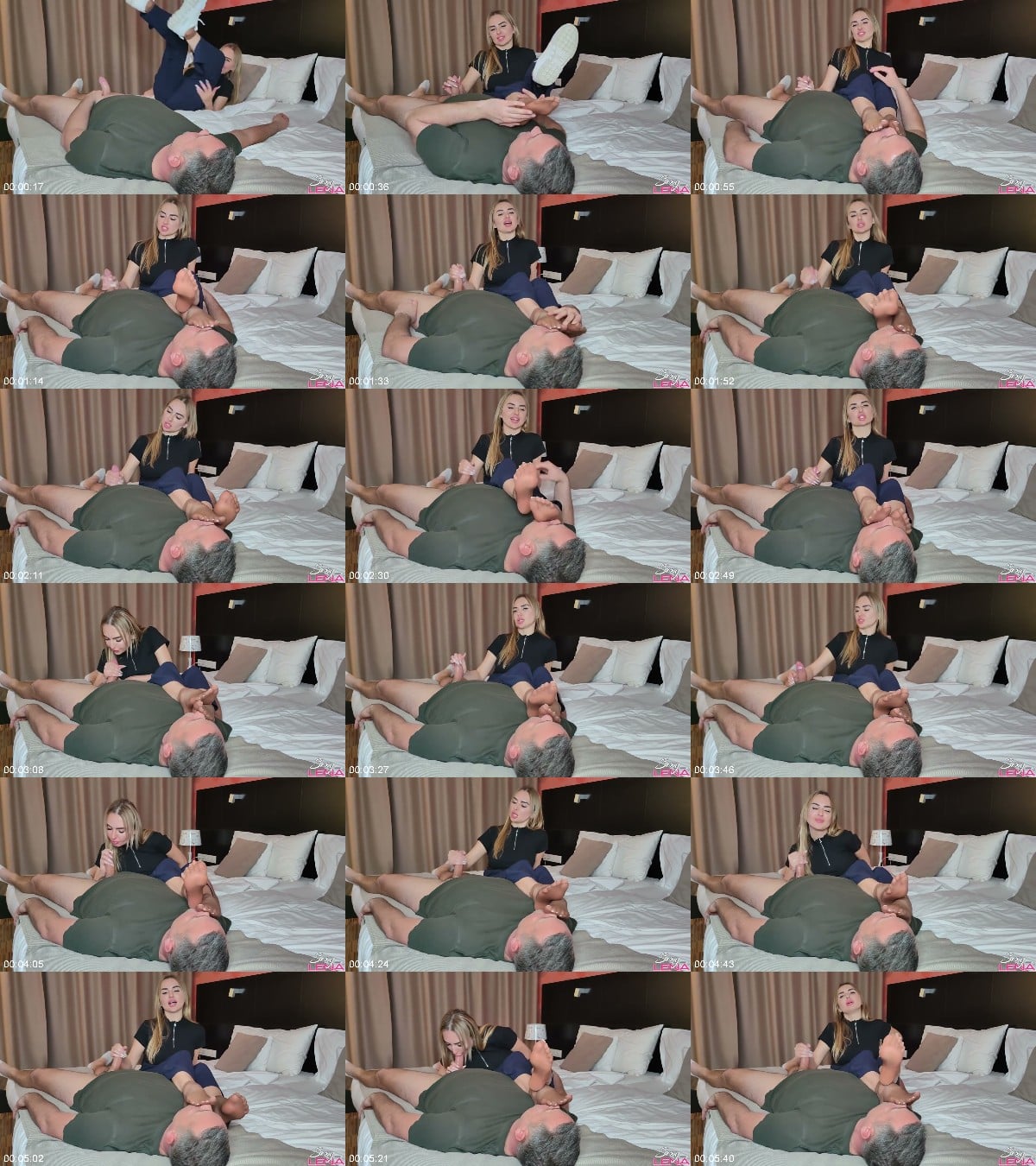 SexyLenasFeet - POV Footjob Worship with Sultry Lena in Niude Sheer Tights 6