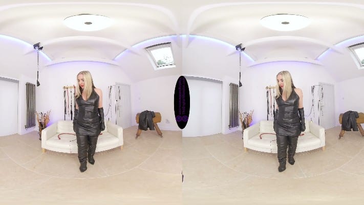 The English Mansion - Full Leather Submission - VR Featuring Mistress Sidonia 5