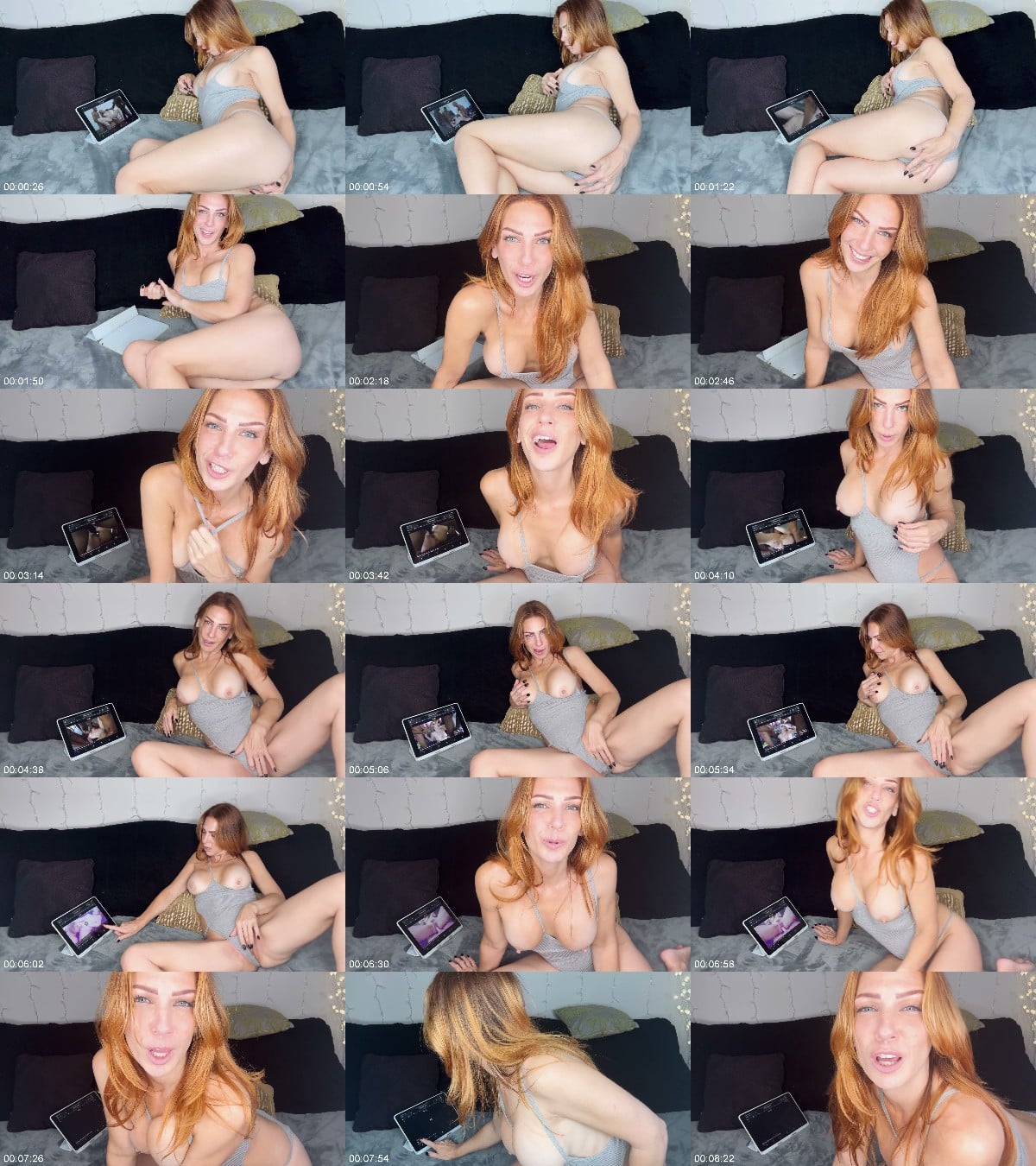 TrophyWifeNat - Husband catches me watching bbc gangbang porn 6