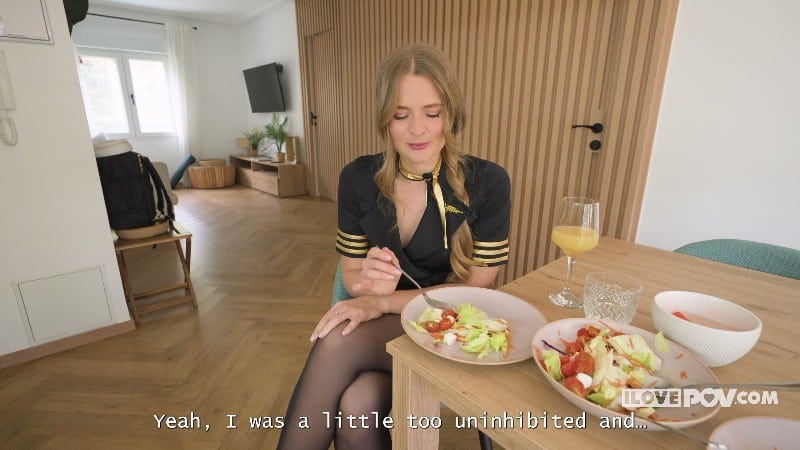 ILovePOV 26/02/27 Kate Kravets Stewardess-Spielereien 4k 3