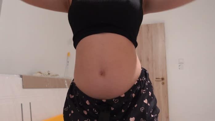 Upskirt & Panties - February 18, 2026 My Pregnant Indian Wife Masturbates In The Bathroom In White Panties 3