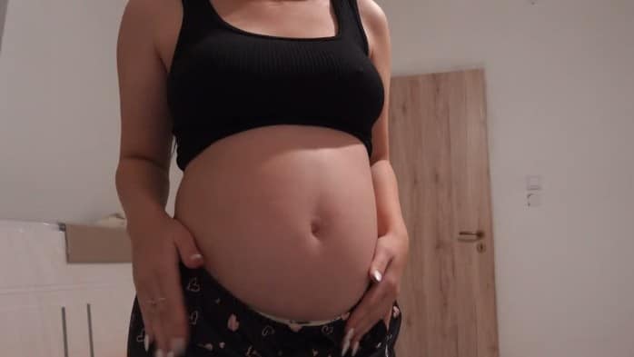 Upskirt & Panties - February 18, 2026 My Pregnant Indian Wife Masturbates In The Bathroom In White Panties 1