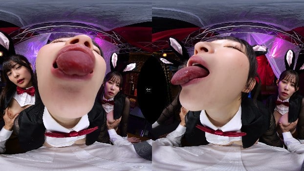 [TMAVR-269] Hina Nitori, Fuwari Mashiro, Saa Futaba - Members-Only Luxury Lounge Backstage Option Big Tits Bunny Creampie Harem [8192x4096p / 8k] 1