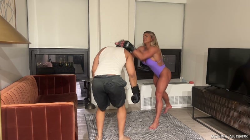 Denise Anders Femdom Fantasy - Ultimate Beatdown Muscular Fury Denise Anders Unleashes 5