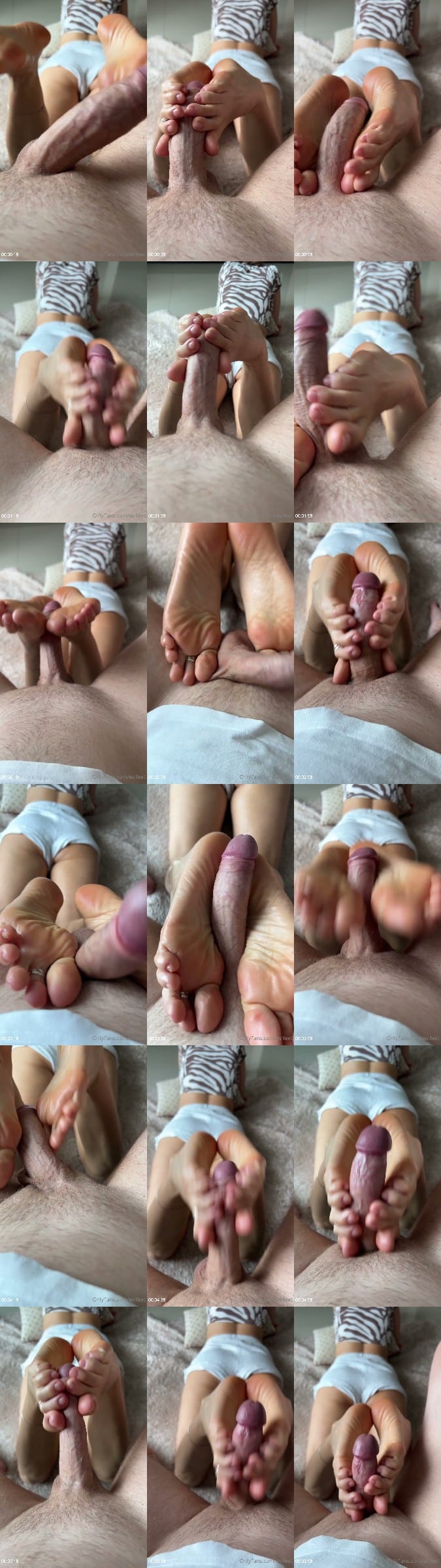 Evifeet - Feet Up Stomach Down Foot Job And Toe Job With Tasty Cumshot On My Soles 6